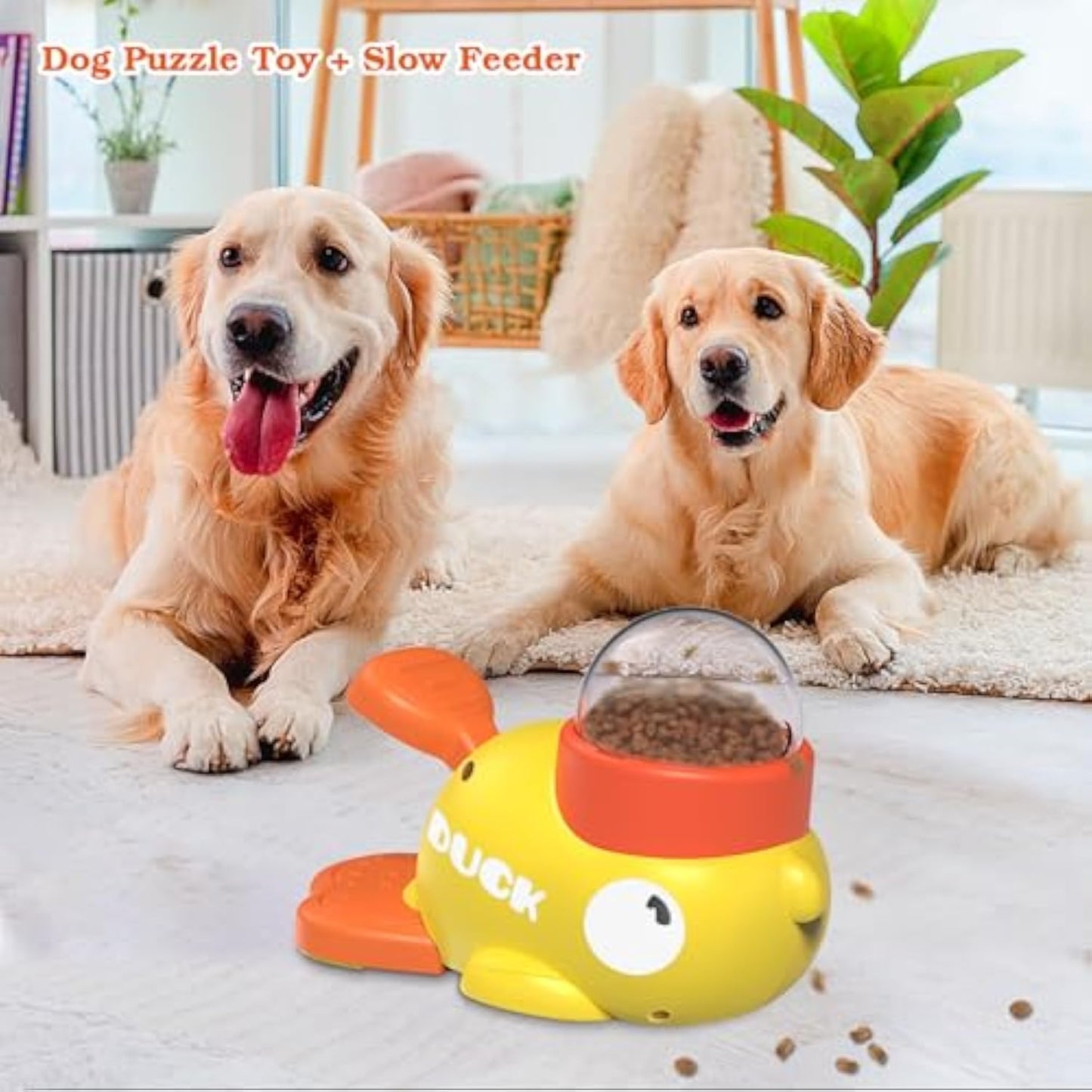 Dog Interactive Treat Dispenser Toy, Food Puzzle Slow Feeder