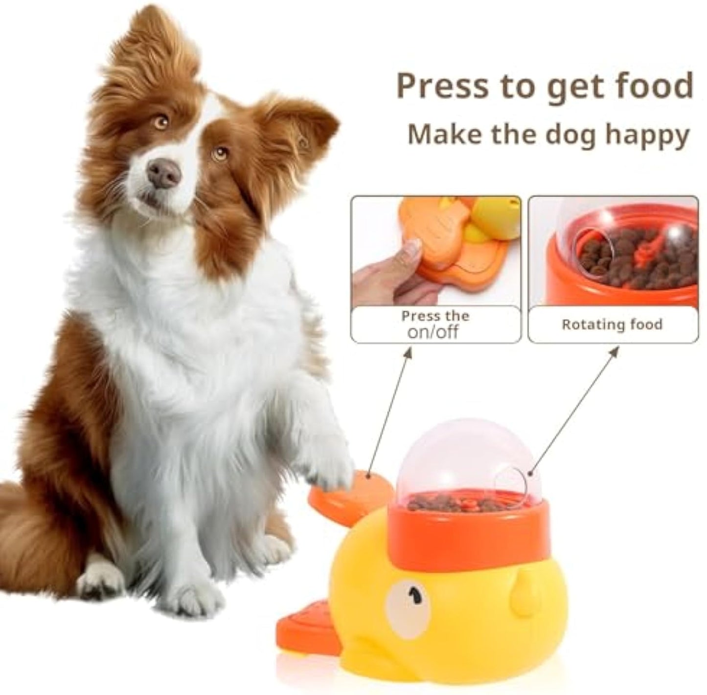 Dog Interactive Treat Dispenser Toy, Food Puzzle Slow Feeder