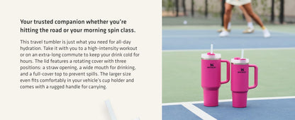 Stanley Quencher H2.0 Tumbler with Handle and Straw