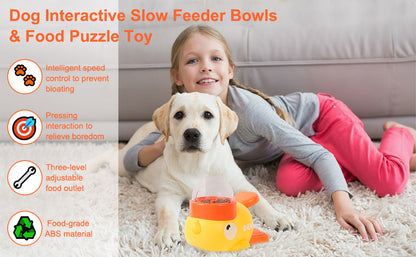 Dog Interactive Treat Dispenser Toy, Food Puzzle Slow Feeder