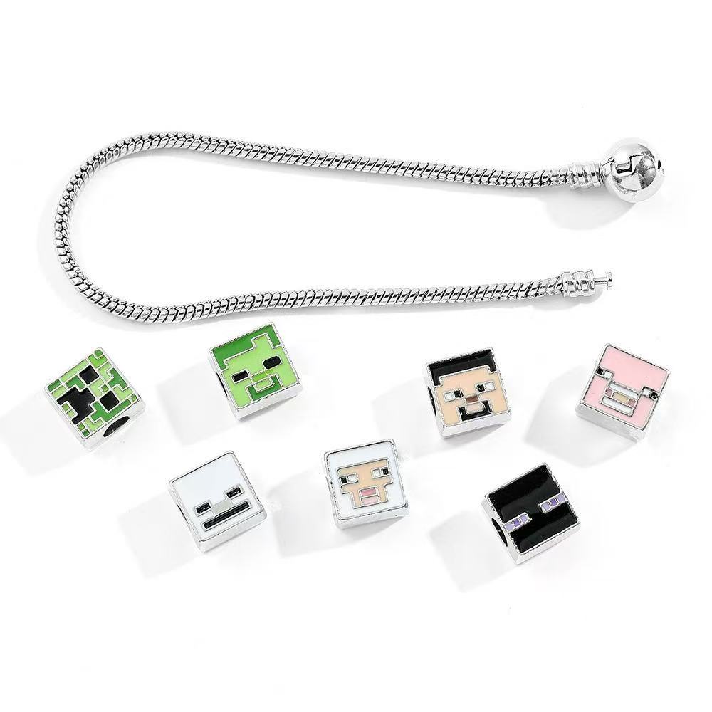 Minecraft Pendant Bracelet
