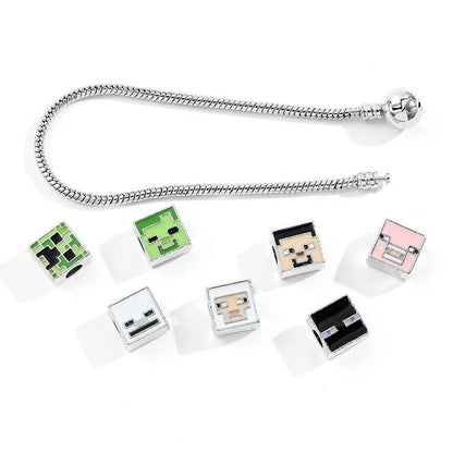 Minecraft Pendant Bracelet