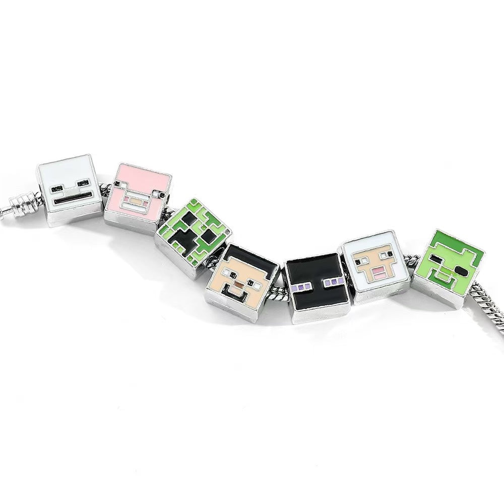 Minecraft Pendant Bracelet
