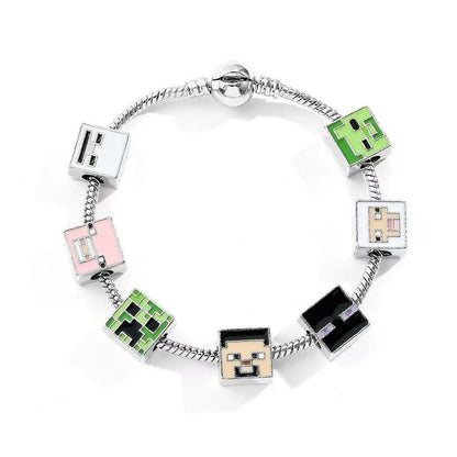 Minecraft Pendant Bracelet
