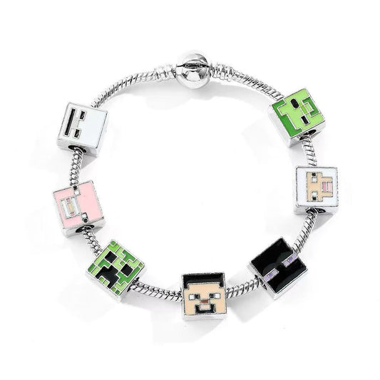 Minecraft Pendant Bracelet