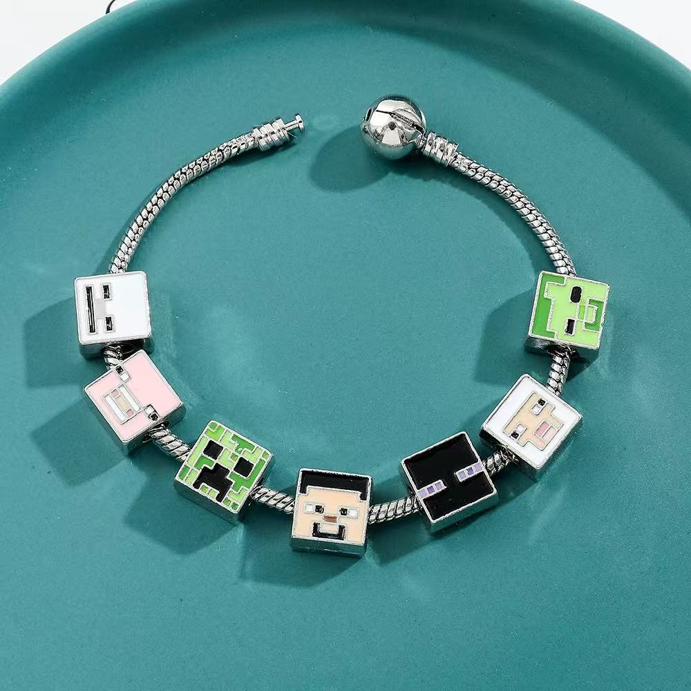 Minecraft Pendant Bracelet