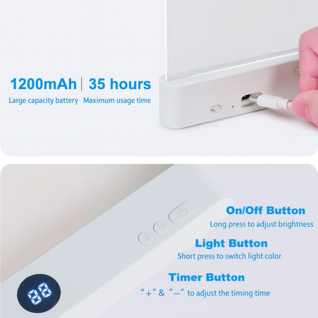 Smart Led Book Light  4.9/5 Happy Readers