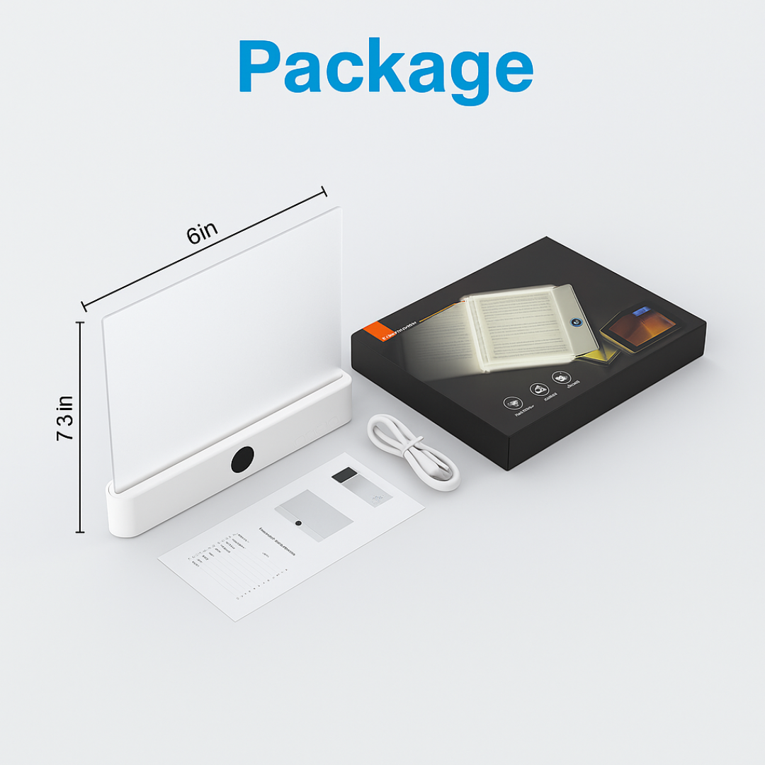 Smart Led Book Light  4.9/5 Happy Readers