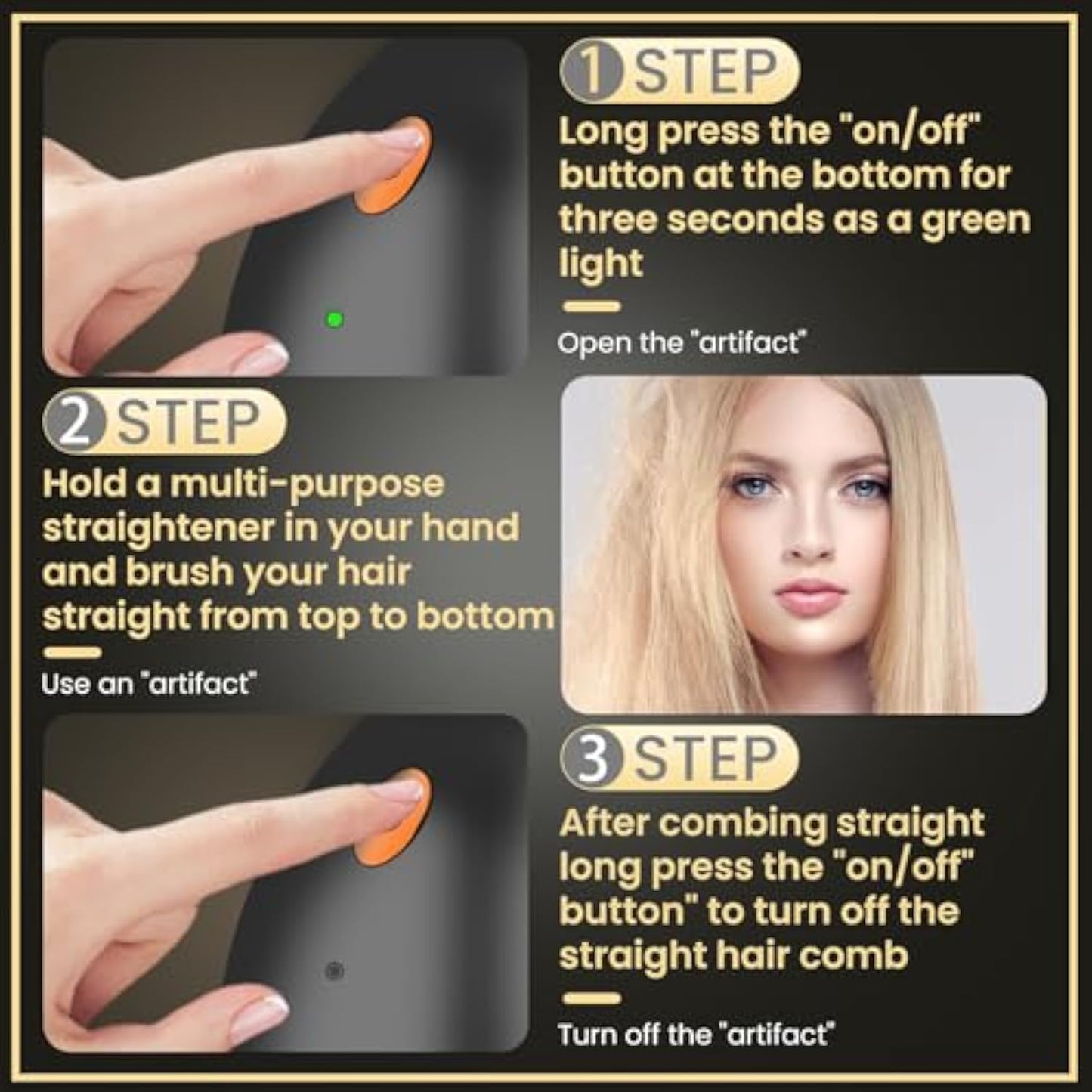 Cordless Hair Straightener Brush